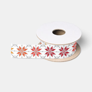 Ruban En Satin Latvian Morning SUN motif géométrique IV