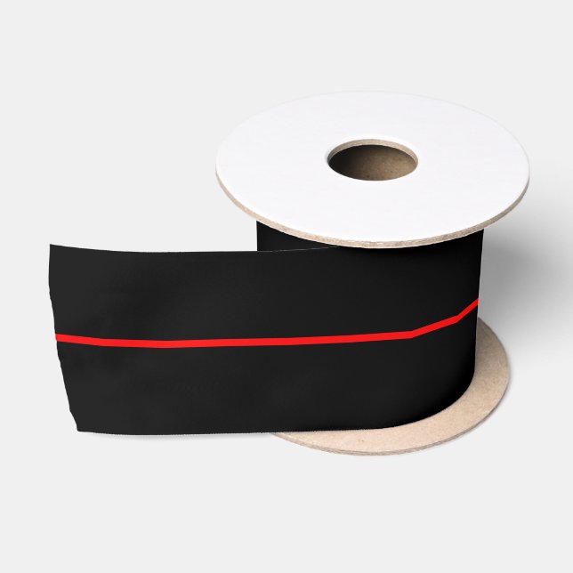 Ruban En Satin Le concept symbolique de la ligne rouge mince (Bobine)
