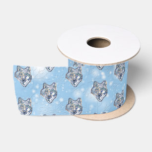 Ruban En Satin Le loup d'hiver