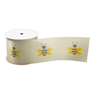 Ruban En Satin Le nid d'abeilles et gaffent le ruban de jaune