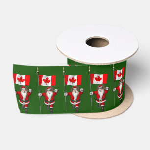 Ruban En Satin Le Père Noël visite le Canada