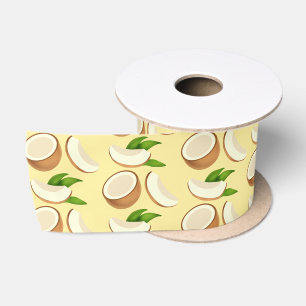 Ruban En Satin Les noix de coco tropicales