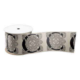 Ruban En Satin Lettre C Vintage Monogramme de noeud celtique
