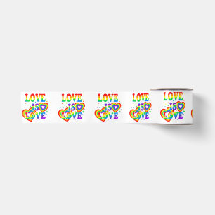 Ruban En Satin LGBTQ L'amour est l'amour Gay Pride Drapeau arc-en