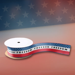 Ruban En Satin Liberté Un Véritable Patriote