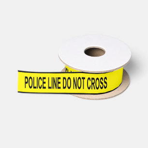 Ruban En Satin Ligne de police bande
