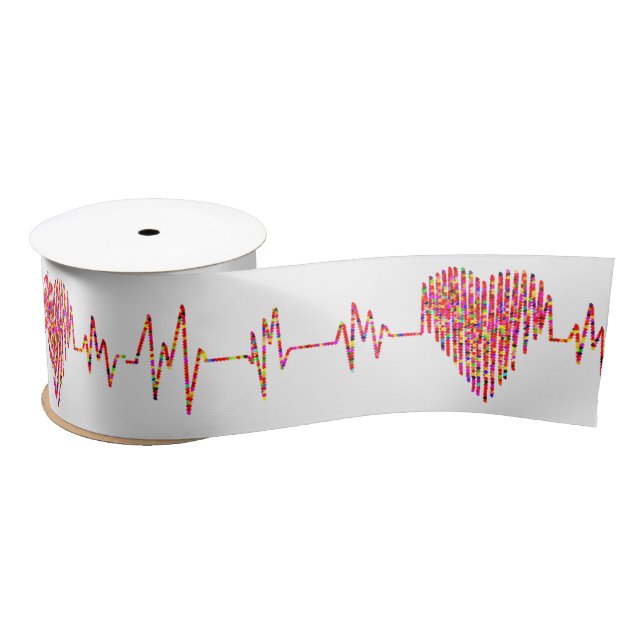 Ruban En Satin Ligne EKG pour soins cardiaques (Bobine)