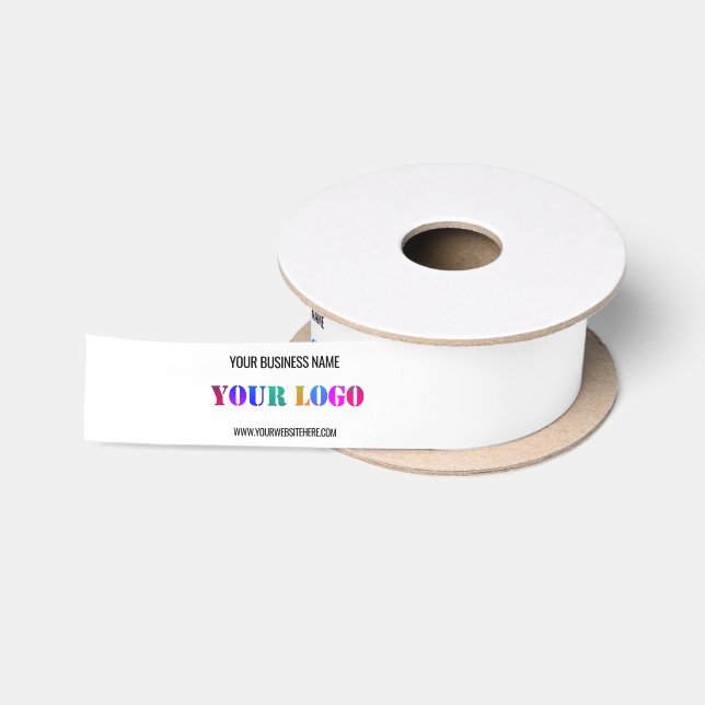 Ruban En Satin Logo de l'entreprise personnalisée et Ruban d'entr (Bobine)