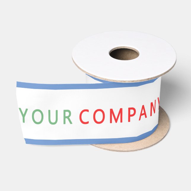 Ruban En Satin logo de votre entreprise ruban satin personnalisé (Bobine)