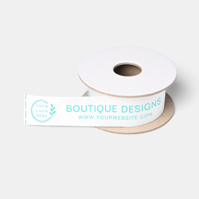 Ruban En Satin Logo d'entreprise moderne - Site Web - Balises de  (Bobine)