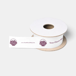 Ruban En Satin Logo fleuriste couleur 🎀 personnalisation Ruban s