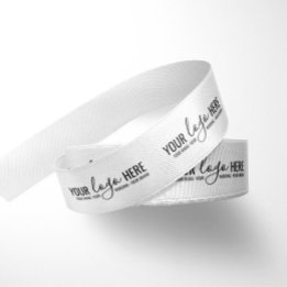 Ruban En Satin Logo personnalisé Emballage de marque de l'entrepr