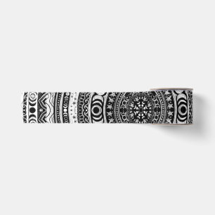 Ruban En Satin Lune Enfant Mandala Triple Lune Sorcière