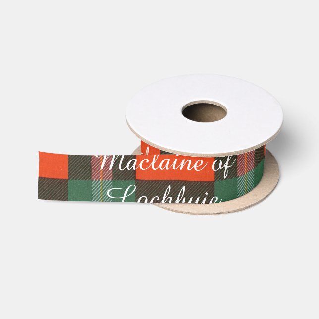 Ruban En Satin Maclaine de tartan d'écossais de plaid de clan de (Bobine)