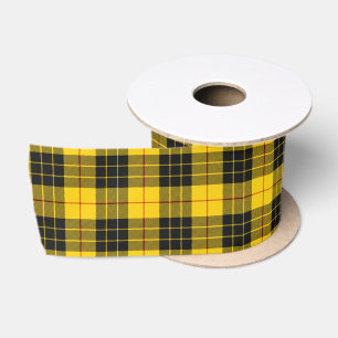 Ruban En Satin MacLeod Scottish Clan Tartan Plaid Motif