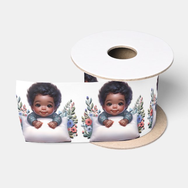 Ruban En Satin Mains de bébé précieux (Bobine)