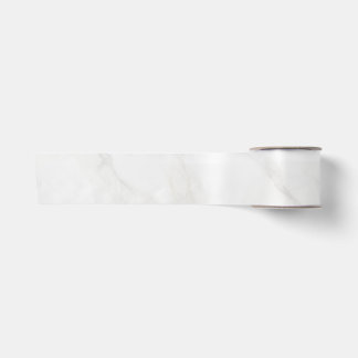 Ruban En Satin Marbre Blanc