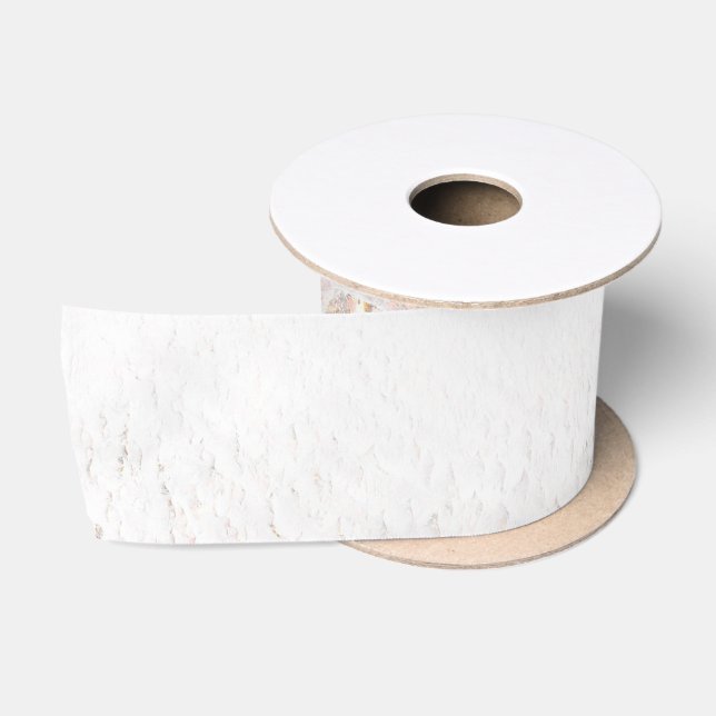 Ruban En Satin Marbre blanc et or (Bobine)