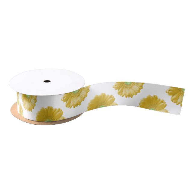 Ruban En Satin Marguerite jaune (Bobine)