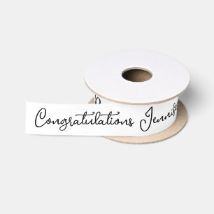 Ruban En Satin Mariage Félicitations Nom personnalisé Personnalis