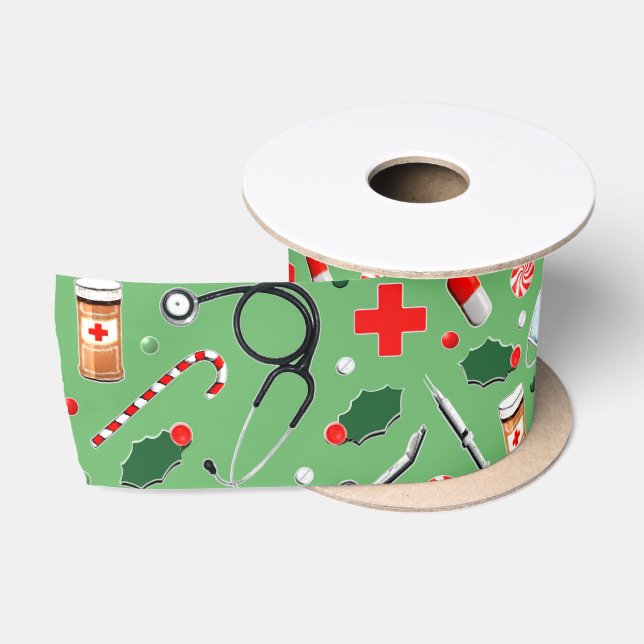 Ruban En Satin Médecin Médicale ou infirmière Noël Siège cadeau d (Bobine)