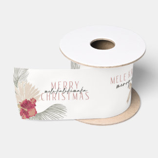 Ruban En Satin Mele Kalikimaka, Noël Hawaïen