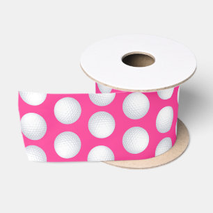 Ruban En Satin Mini Golf Balls Anniversaire Fête Enfants Rose