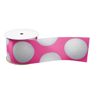 Ruban En Satin Mini Golf Balls Anniversaire Fête Enfants Rose