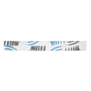 Ruban En Satin Modern, cool, trendy blue abstract brush strokes