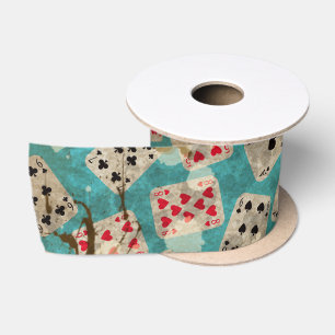 Ruban En Satin Motif affligé d'Alice du pays des merveilles
