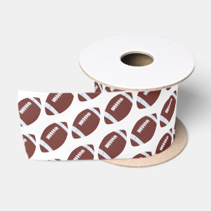 Ruban En Satin Motif américain de football Gridiron Ball