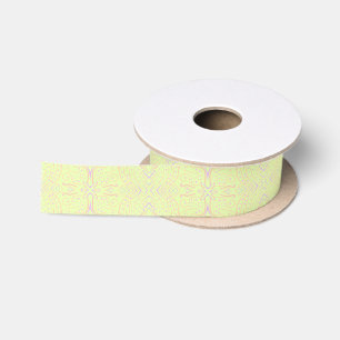 Ruban En Satin Motif artistique de points et de lignes effilées d