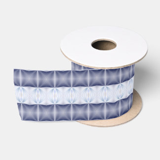 Ruban En Satin Motif bleu