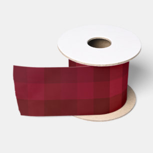Ruban En Satin Motif carreaux rouge festif maison de ferme rustiq
