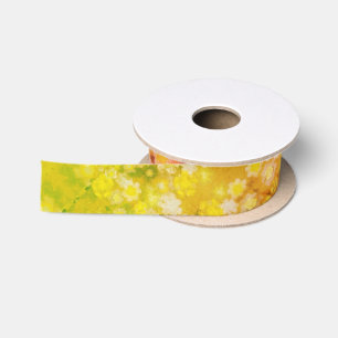 Ruban En Satin Motif d'aquarelle Abstraite rétro