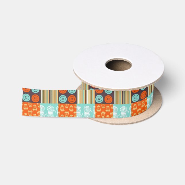 Ruban En Satin motif de Bruit-art - cousant (Bobine)