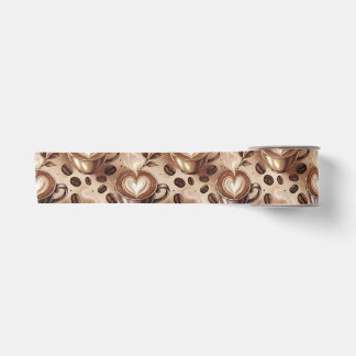 Ruban En Satin Motif de café