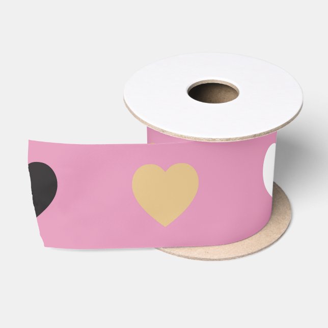 Ruban En Satin Motif de coeur 32 (Bobine)