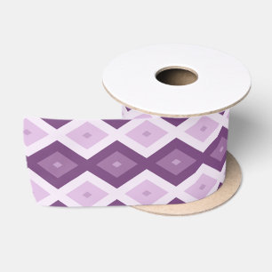 Ruban En Satin Motif de diamant violet