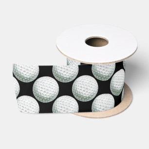 Ruban En Satin Motif de golf peint