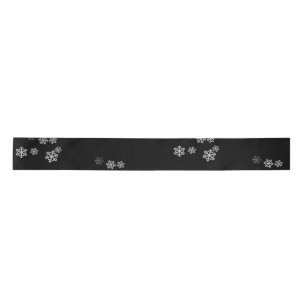 Ruban En Satin Motif de Noël minimaliste monochrome