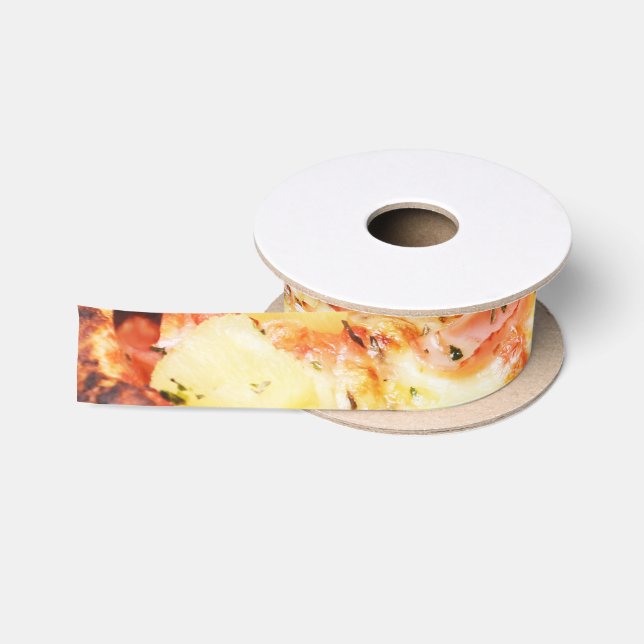 RUBAN EN SATIN MOTIF DE PIZZA POUR PICNIC (Bobine)