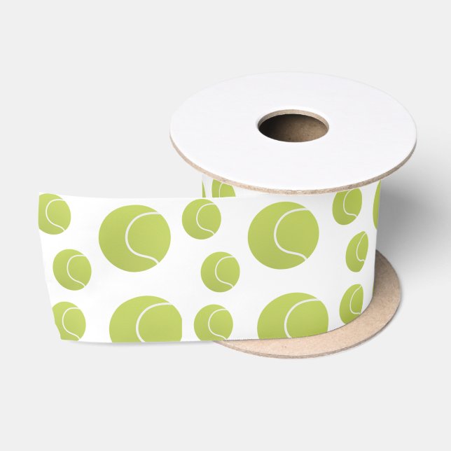 Ruban En Satin motif de tennis (Bobine)