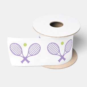 Ruban En Satin Motif de tennis minimaliste mou