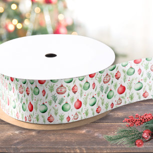 Ruban En Satin Motif Décoratif Noël