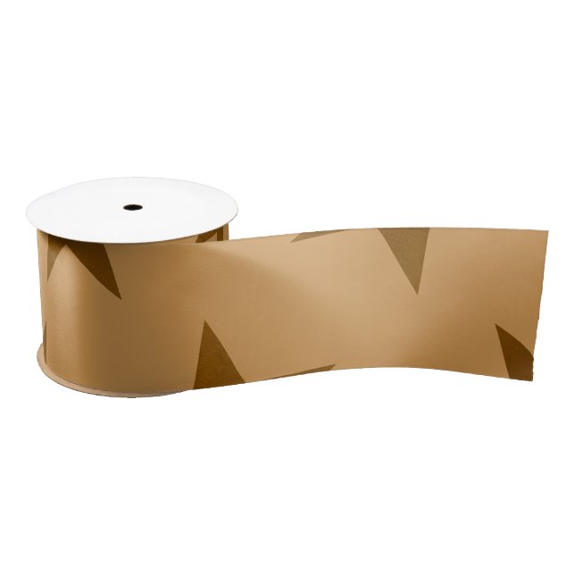 Ruban En Satin Motif des étoiles d'or 14 (Bobine)