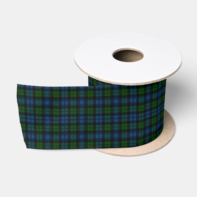 Ruban En Satin Motif écossais de tartan de Campbell (Bobine)