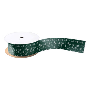 Ruban En Satin motif feuille
