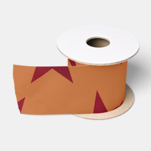 Ruban En Satin Motif Golden Stars 12