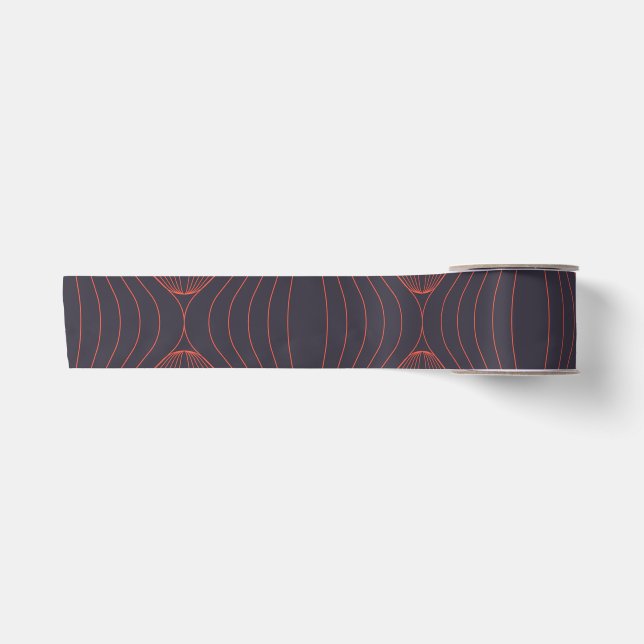 Ruban En Satin Motif graphique simple et élégant inspiré de Noël (Devant)